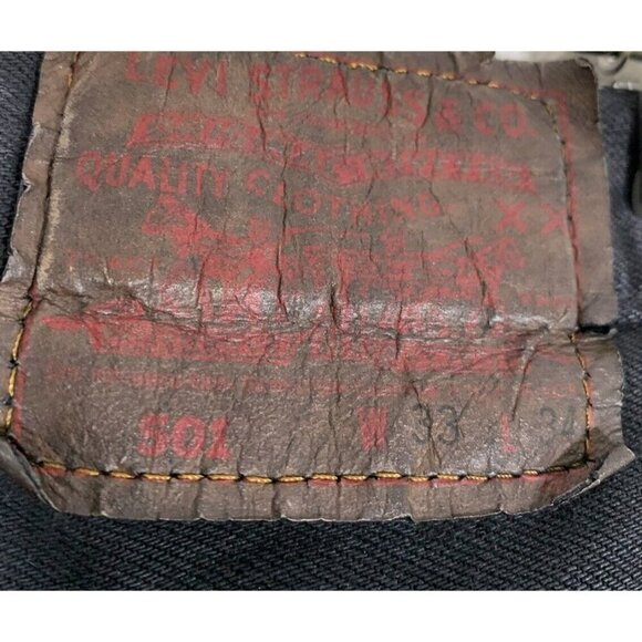 Vintage Levi's 501 Wide Flare leg Jeans - Picture 9 of 9